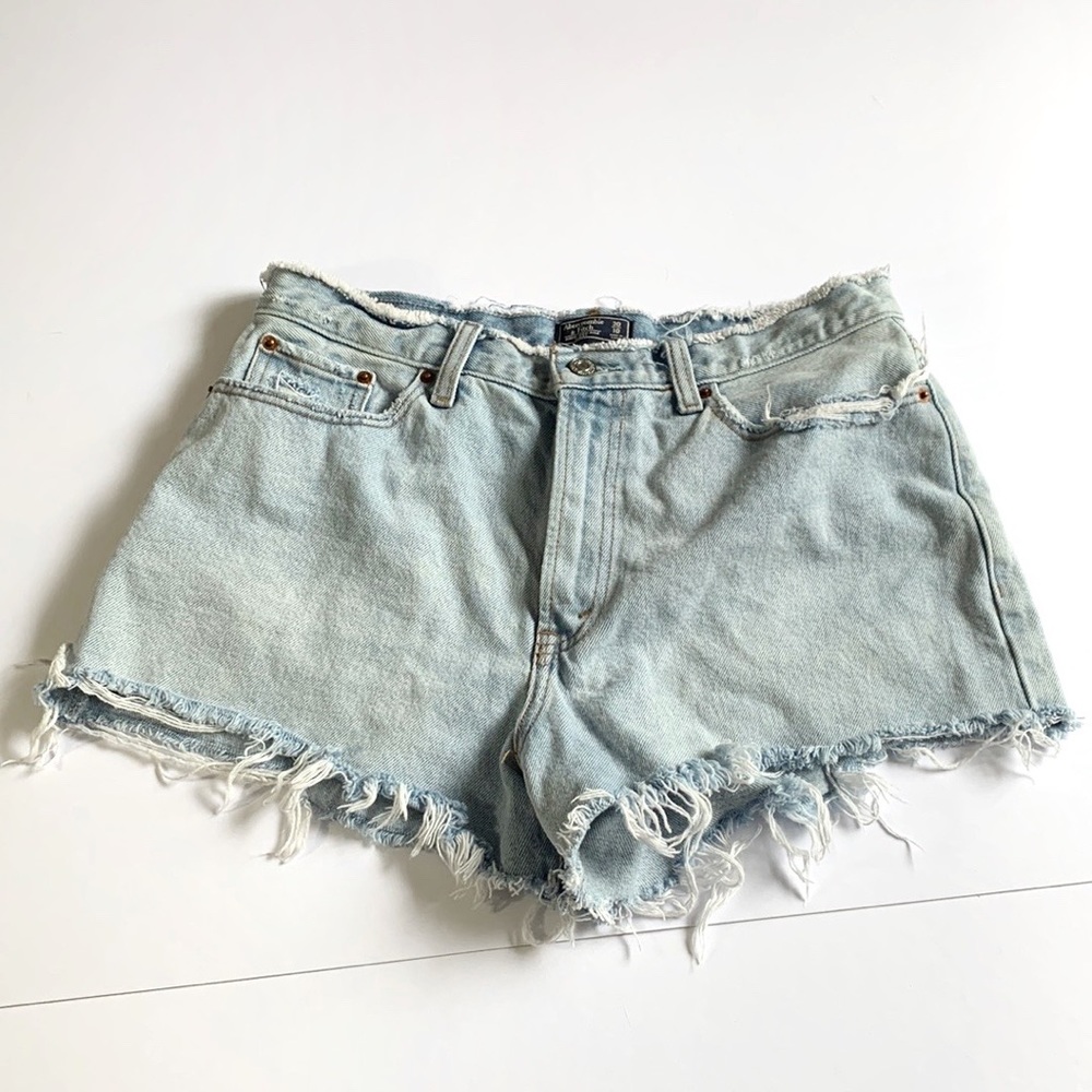 A&F High Waisted Jean Shorts